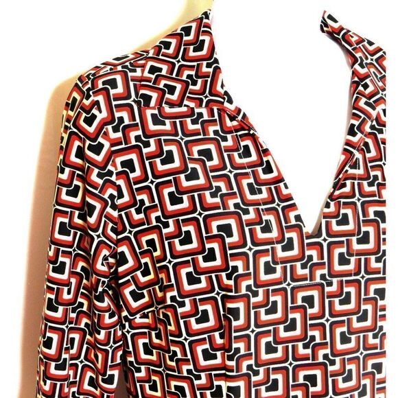 jude Connally Geo Print Michelle Sheath Dress S - Picture 3 of 7
